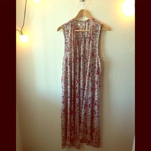 Sleeveless Floral Coverup (never worn)